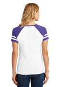 Women's Game V-Neck Tee - White / Heather Purple
