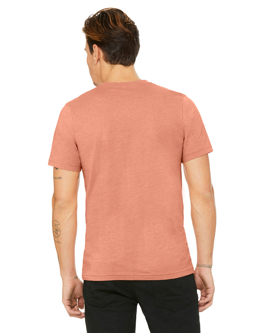 Unisex Heather CVC T-Shirt - Heather Prism Sunset