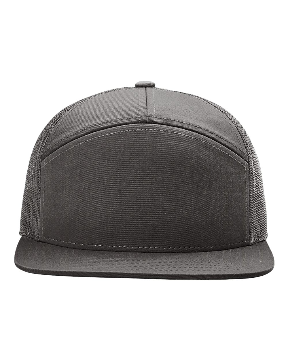 Seven-Panel Trucker Cap - Charcoal