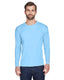 UltraClub 8422 - Unisex Cool & Dry Sport Long-Sleeve Performance Interlock T-Shirt - Columbia Blue