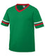Augusta Sportswear 360 - Unisex Sleeve Stripe Jersey - Kelly / Red / White