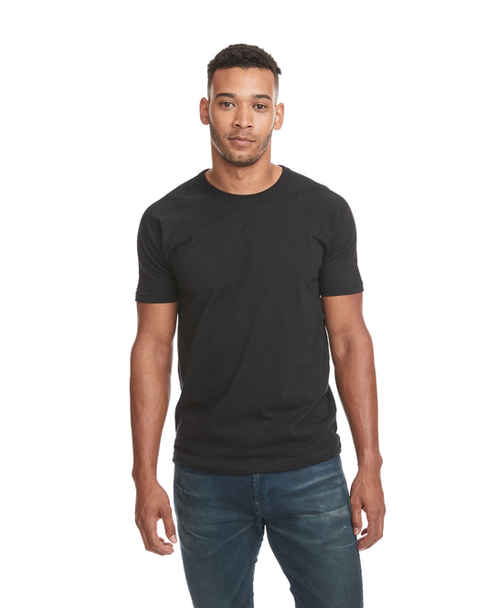 Unisex Raglan Short-Sleeve T-Shirt - Black / Black