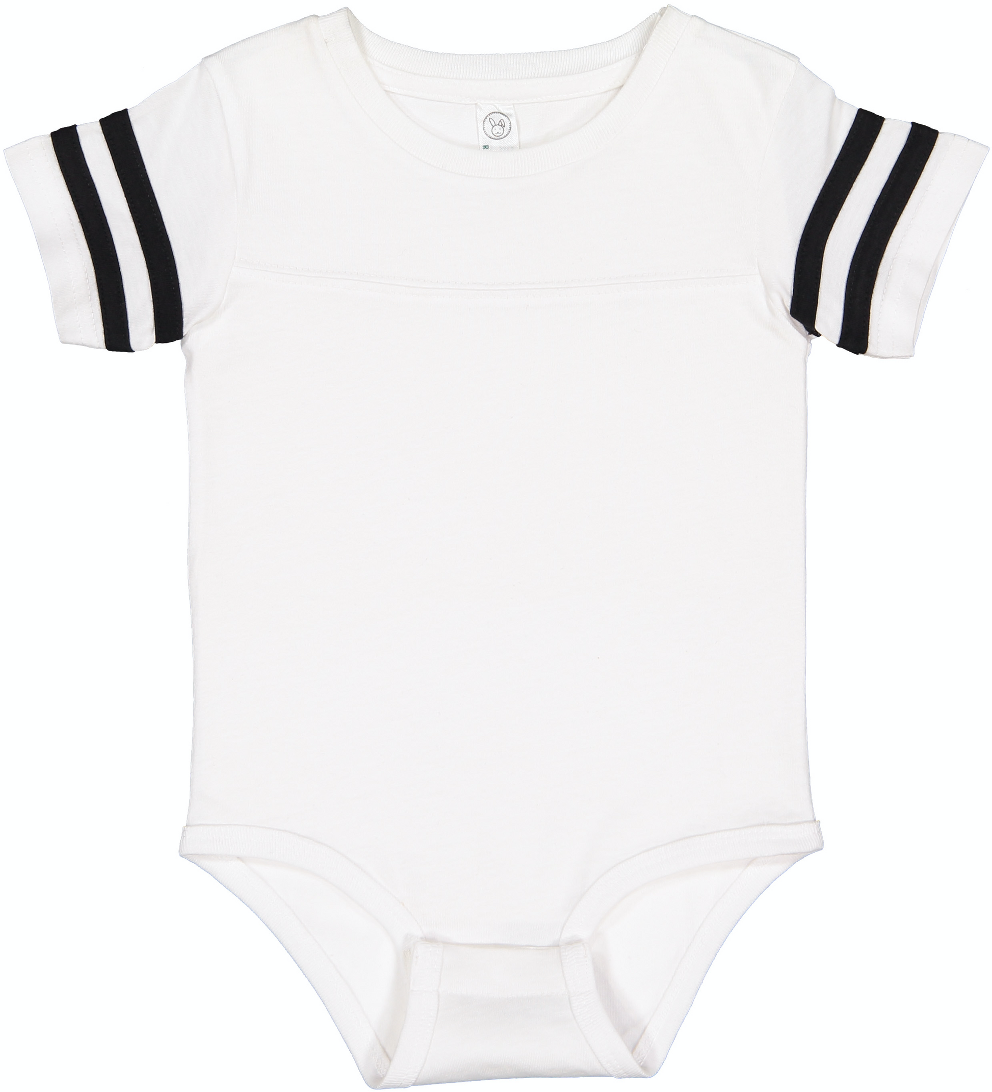 Infant Football Bodysuit - White / Black