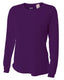A4 NW3002 - Women's Long Sleeve Cooling Performance Crew Shirt - Purple