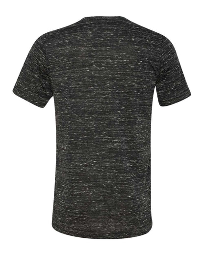 Unisex Jersey Short-Sleeve V-Neck T-Shirt - Black Marble