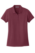 Women's Core Classic Pique Polo - Burgundy