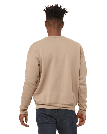 Unisex Drop Shoulder Fleece - Tan