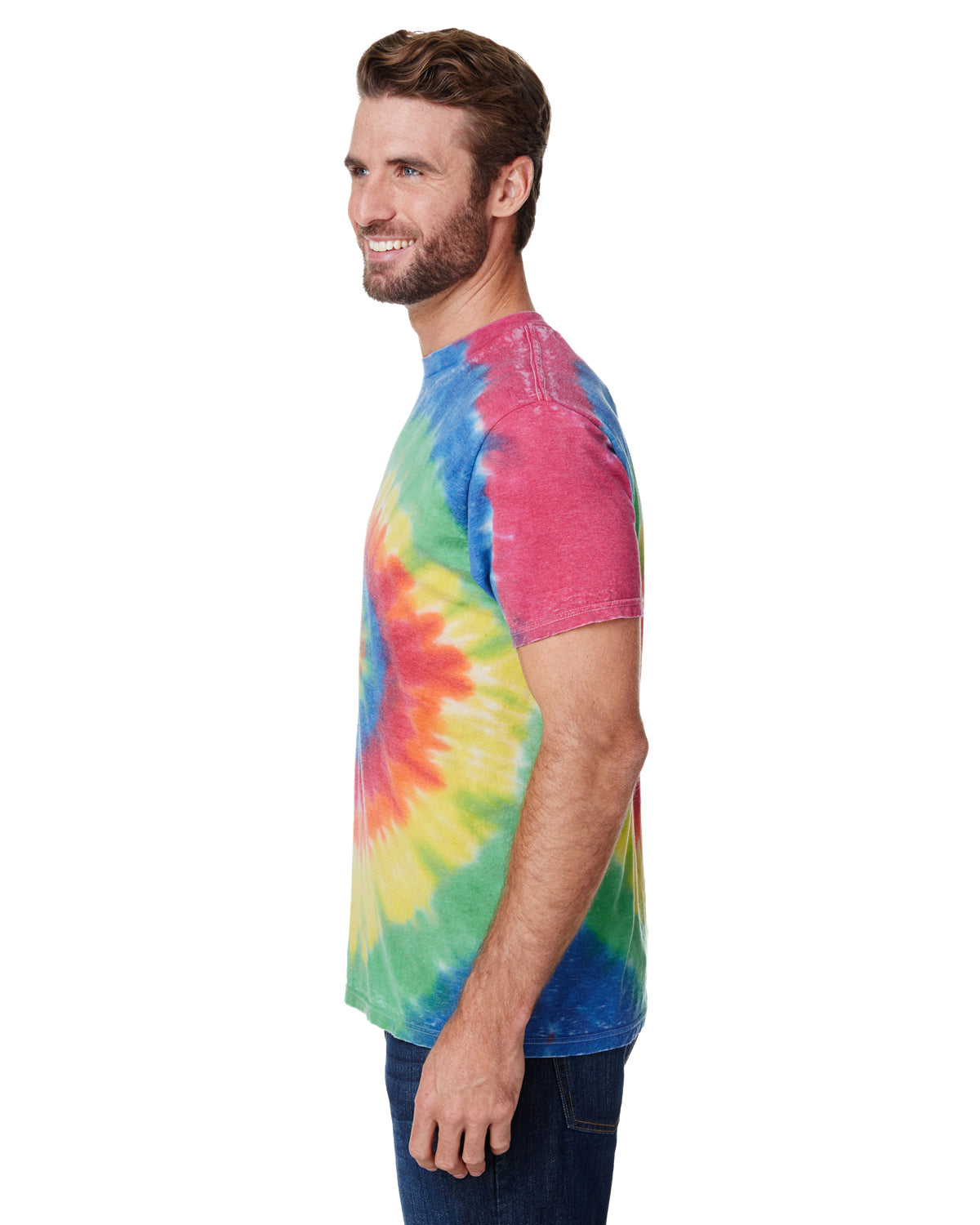 Unisex Burnout Festival T-Shirt - Rainbow