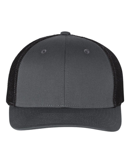 Fitted Trucker with R-Flex - Charcoal / Black