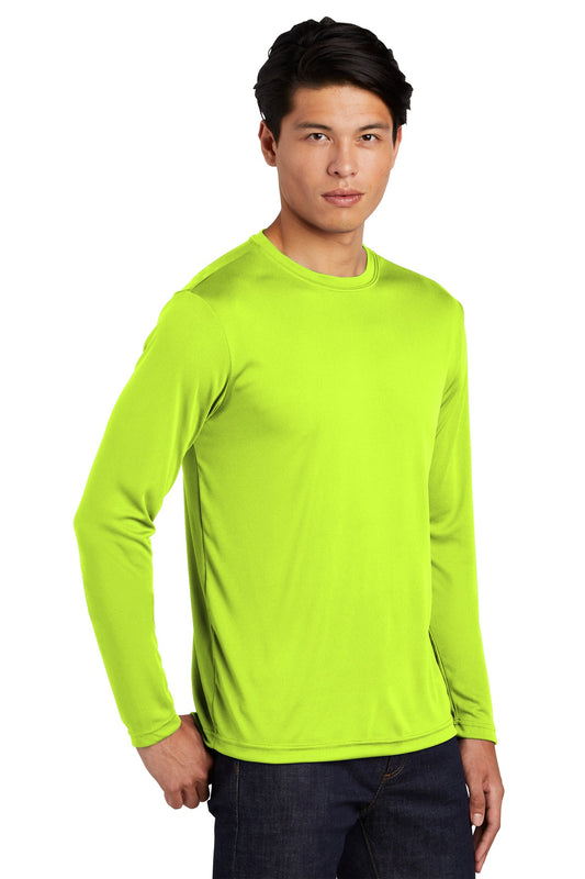 Unisex Long Sleeve PosiCharge Competitor Tee - Neon Yellow