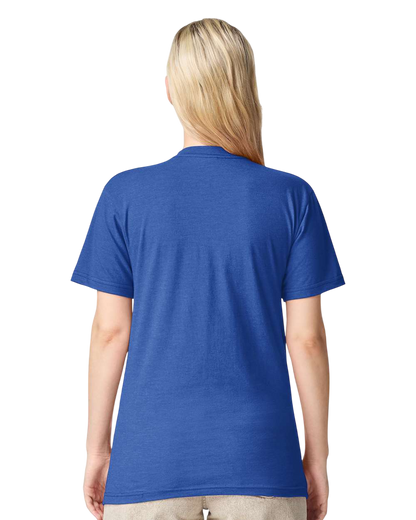 Unisex CVC T-Shirt - Heather Royal Blue