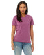 Bella + Canvas 6400CVC - Women's Heathered Relaxed Jersey Short-Sleeve T-Shirt - Heather Magenta