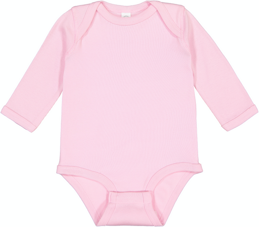 Infant Long-Sleeve Bodysuit - Pink