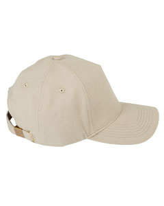5-Panel Brushed Twill Cap - Khaki