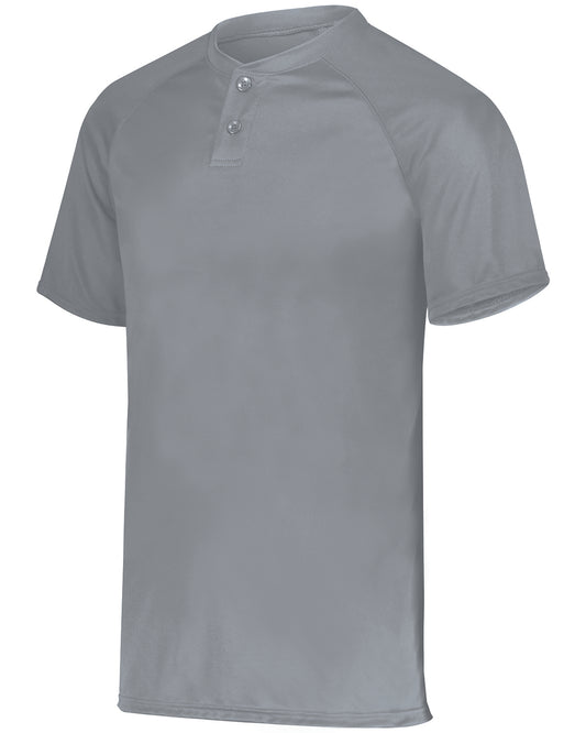 Unisex Attain 2-Button Baseball Jersey - Blue Gray
