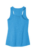 Women's V.I.T. Gathered Back Tank - Heather Bright Turquoise