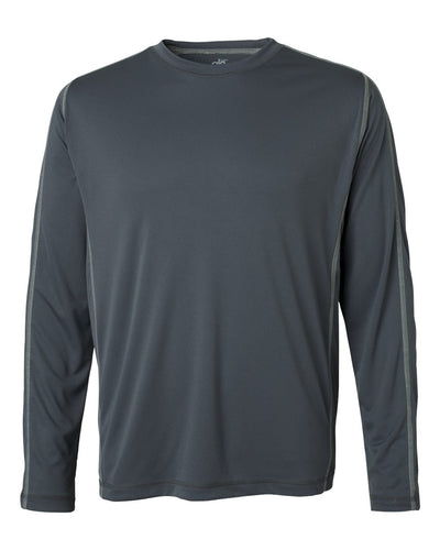 Long Sleeve Pieced Interlock T-Shirt - Slate / Gray