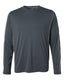 All Sport M3021 - Long Sleeve Pieced Interlock T-Shirt - Slate / Gray