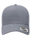 Yupoong 6506 - Unisex 5-Panel Retro Trucker Cap - Heather/White
