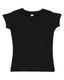 Rabbit Skins 3316 - Toddler Girls' Fine Jersey T-Shirt - Black