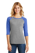 Women's Perfect Tri 3/4-Sleeve Raglan - Royal Fr / Gray Fr