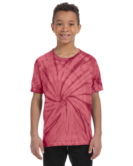 Youth 100% Cotton Spider T-Shirt - Spider Crimson