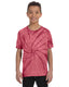 Tie-Dye CD101Y - Youth 100% Cotton Spider T-Shirt - Spider Crimson