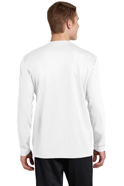 Unisex PosiCharge RacerMesh Long Sleeve Tee - White