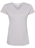 Women's Harborside Melange V-Neck T-Shirt - Gray Melange