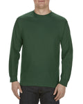 Unisex Heavyweight Cotton Long-Sleeve T-shirt - Forest Green