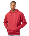 Unisex Fleece Pullover Hoodie - Heather Red