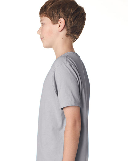 Youth Cotton Crew - Light Gray