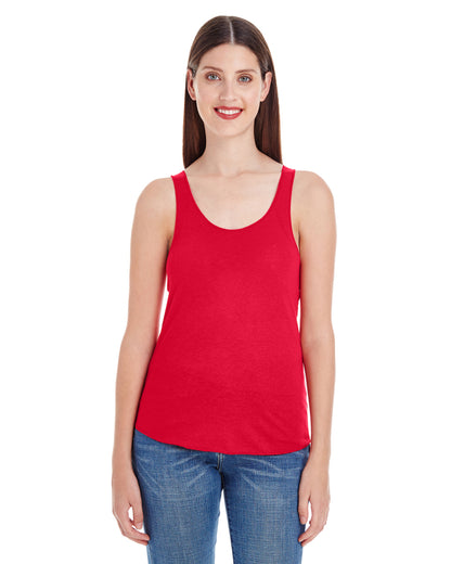 Women's Poly-Cotton Racerback Tank - Red