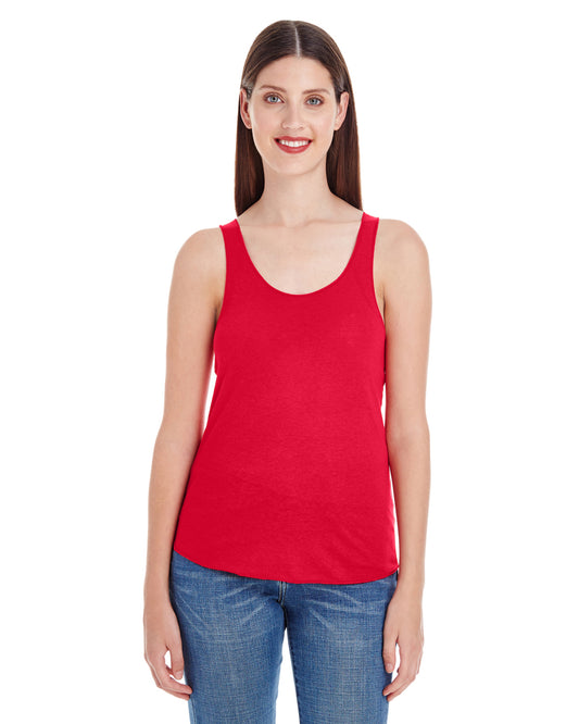 Women's Poly-Cotton Racerback Tank - Red