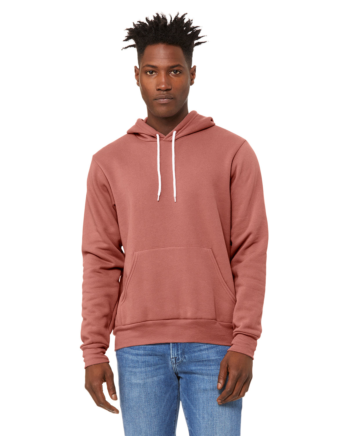 Unisex Sponge Fleece Pullover Hoodie - Mauve