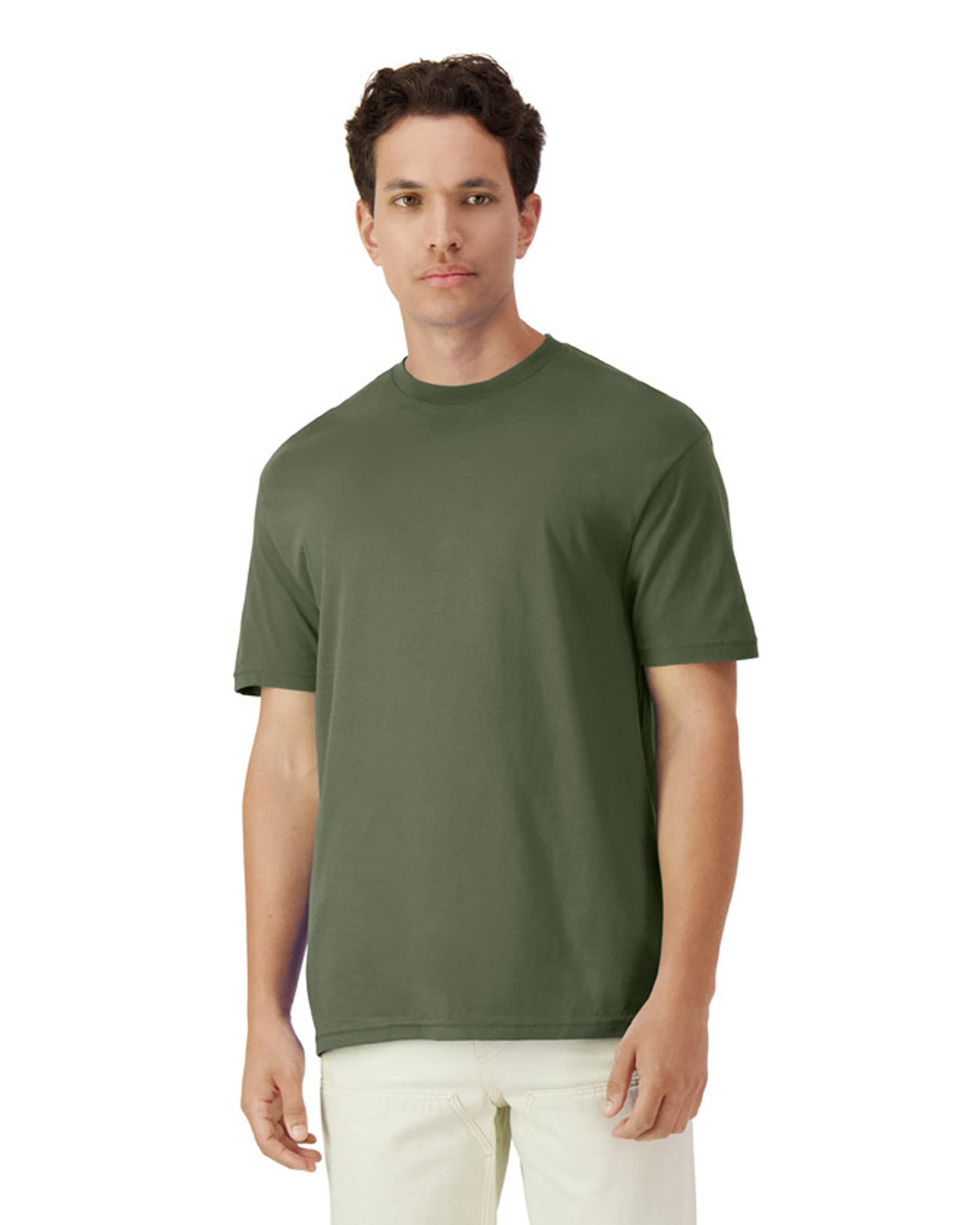 Light Cotton T-Shirt - Military Green