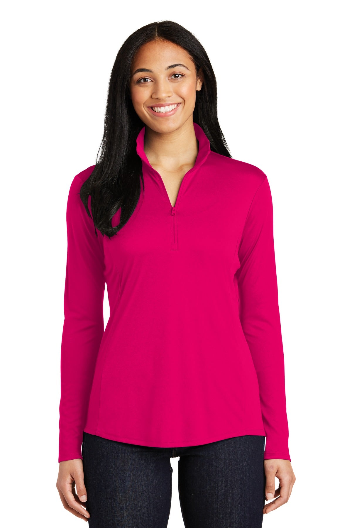 Women's PosiCharge Competitor 1/4-Zip Pullover - Pink Raspberry