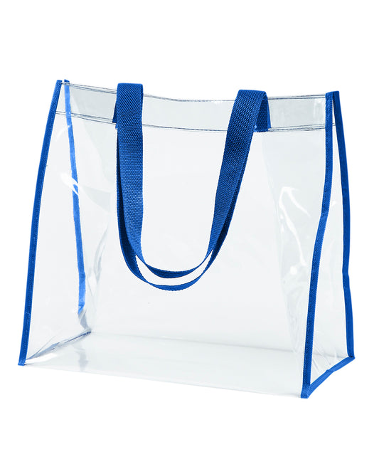 Clear PVC Tote - Royal