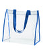 BAGedge BE252 - Clear PVC Tote - Royal
