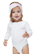 Infant Long-Sleeve Bodysuit - White
