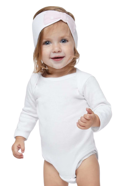 Infant Long-Sleeve Bodysuit - White
