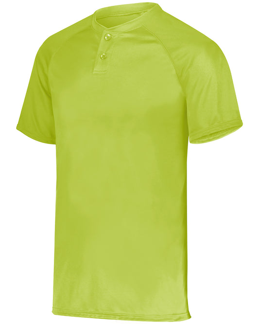 Unisex Attain 2-Button Baseball Jersey - Lime