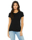 Bella + Canvas B8413 - Women's Triblend Short-Sleeve T-Shirt - Solid Black Triblend