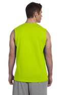 Unisex Ultra Cotton® Sleeveless T-Shirt - High Viz Safety Green