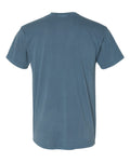 Unisex Inspired Dye Crew with Pocket - Blue Jean