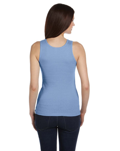 Women's 2x1 Rib Tank - Ocean Blue