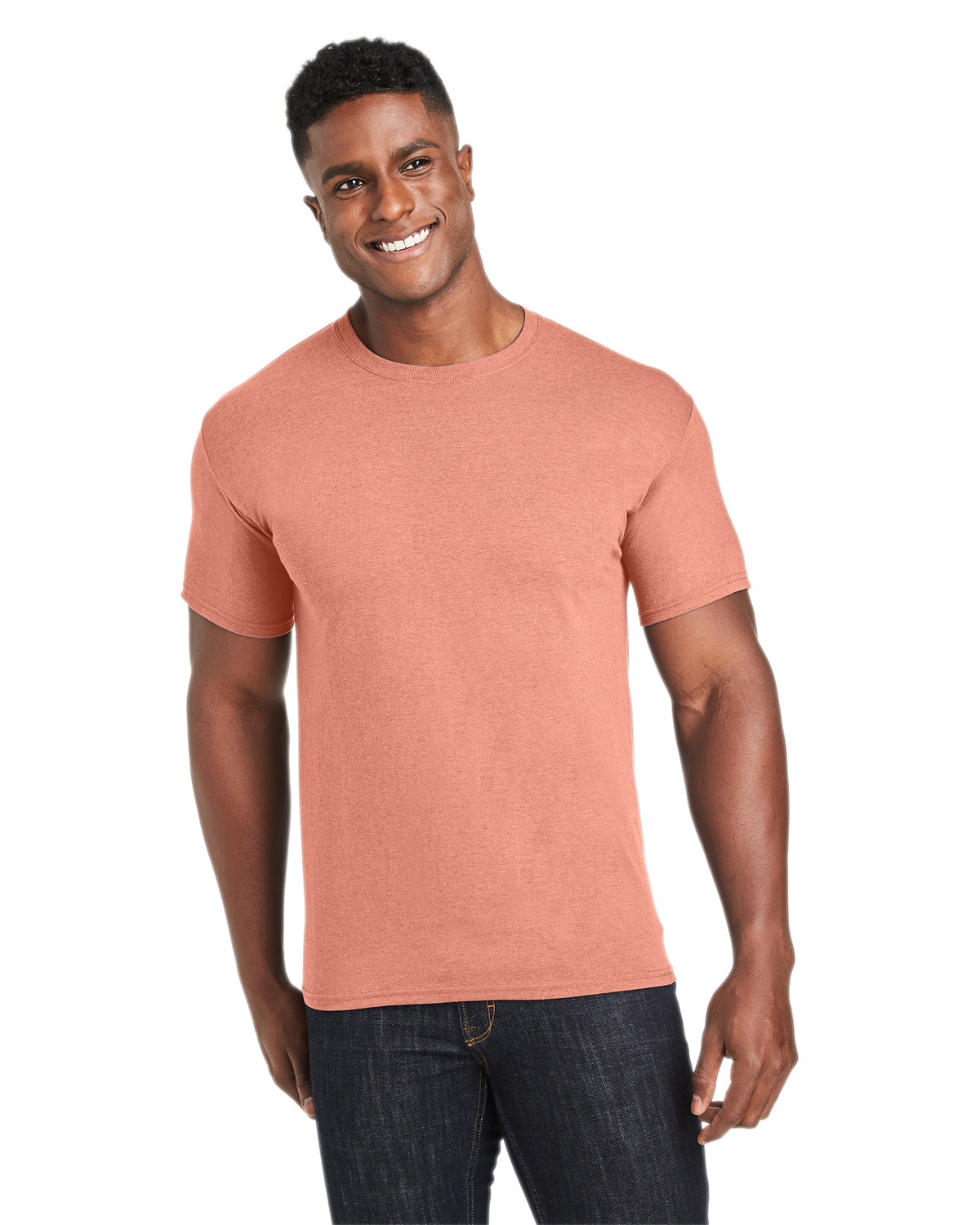 Perfect-T Triblend Short Sleeve Tee - Cantaloupe Hthr