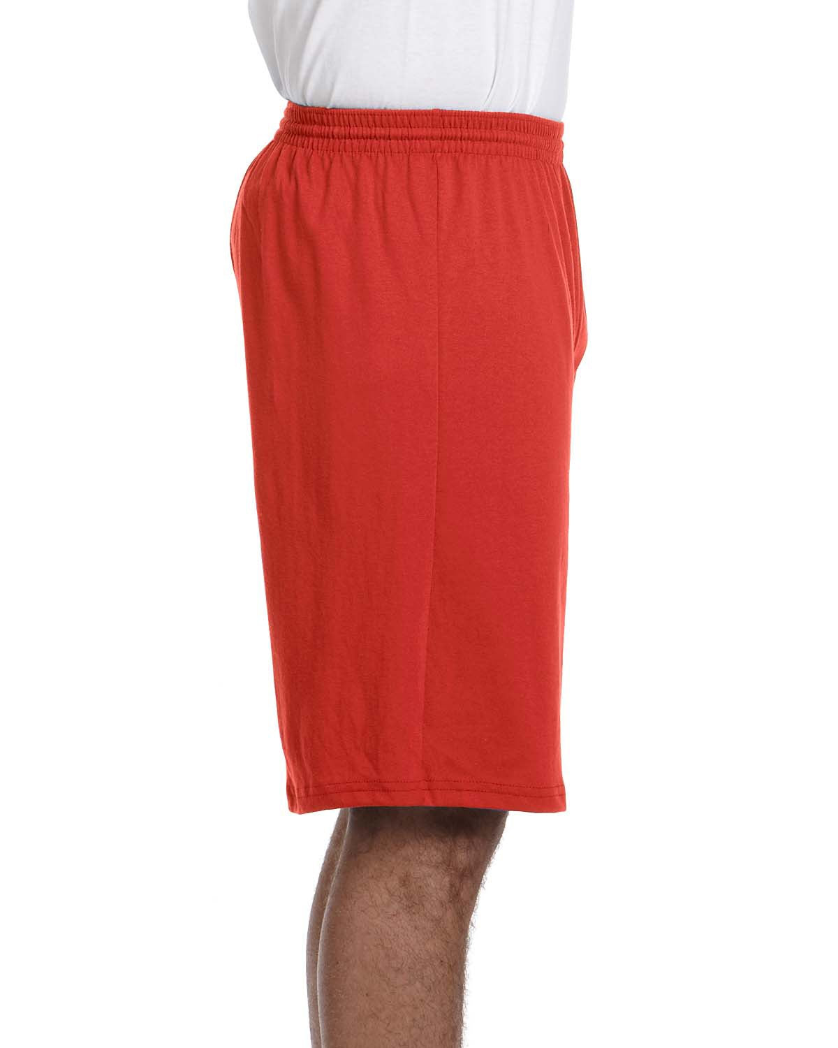 Unisex Longer-Length Jersey Short - Red