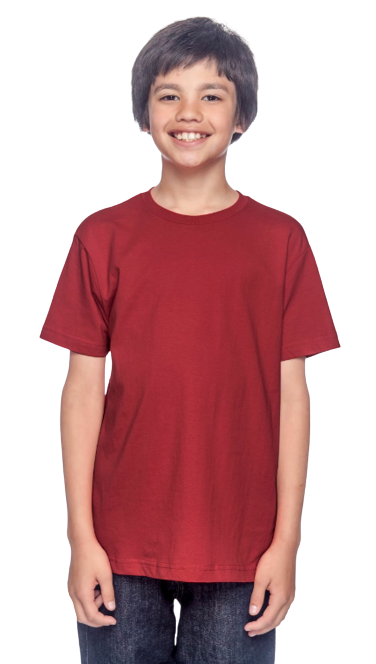 Youth Fine Jersey T-Shirt - Red
