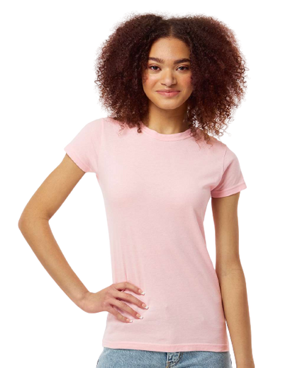 Women's Slim Fit Fine Jersey Tee - Pink
